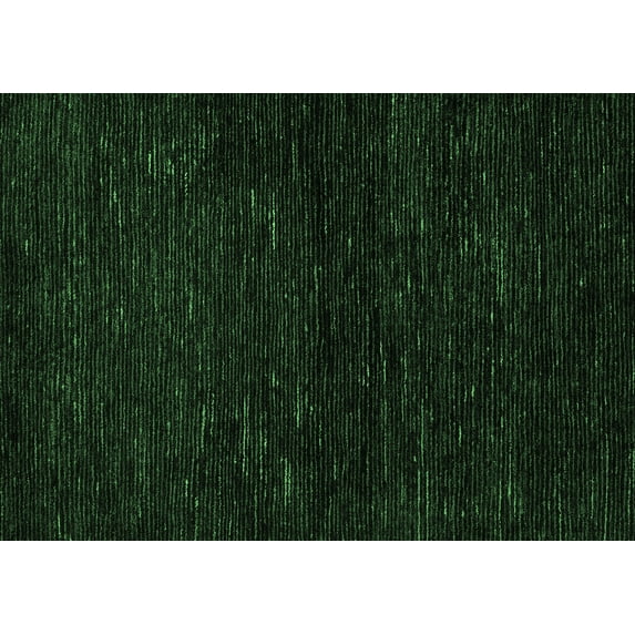 Ahgly Company Indoor Rectangle Oriental Emerald Green Modern Area Rugs, 2' x 3'
