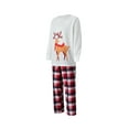 thumbnail image 4 of Fiomva Holiday Family Pajamas Matching Sets Christmas PJs with Mama Bear Printed Romper Plaid Pants Sleepwear, 4 of 10