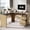 Log, variant on Bestier 55" L-shaped Computer PC Desk Lift Top with Power Outlets Storage Drawers and Monitor Stand, Log
