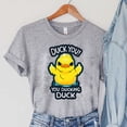 thumbnail image 4 of Camisetas de dibujos animados para mujer, ropa de pato, animales, YOU YOU DUCKING DUCK Print Vintage para mujer, camisetas para mujer, camisetas para mujer, 4 of 4