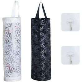 NOBRAND 2 Sets of Hanging Plastic Bag Holders Grocery Bag Holders Flower Pattern Bag Dispensers Size 44X11CM Other