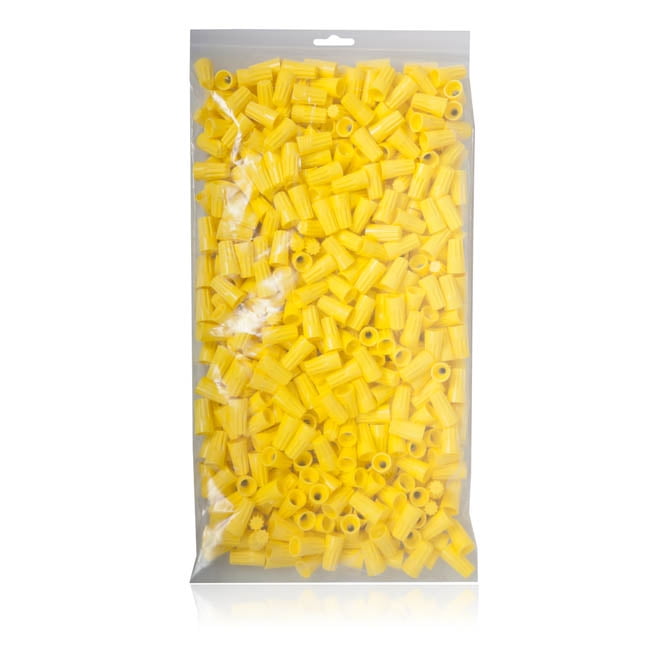 Maxxima Yellow Electrical Wire Connector Screw Terminal 500 Pack