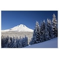 thumbnail image 1 of Great BIG Canvas | "Winter Snow Over The Cascade Range; Mount Hood, Oregon, USA" Art Print - 48x32, 1 of 4