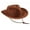 Brown, variant on Space Cowgirl Hat for Cowboy Hat with Sequins Surface Rave Hats Fits Most Women and Girls for Theme Party