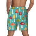 thumbnail image 3 of Kdxio Mushrooms Print Men'S Swim Trunks With Compression Liner 7 Inch Inseam Quick Dry Swim Shorts, 3 of 7