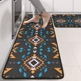 thumbnail image 2 of Kitchen Rugs Sets Of 2,Boho Multicolor Geometric Ethnic Pattern Anti Fatigue Kitchen Mat Rugs Non Slip Washable,Decorative Kitchen Floor Mats for Kitchen,Sink,Laundry,17"x47"+17"x47", 2 of 5