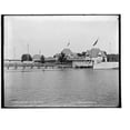 thumbnail image 2 of Historic Framed Print, Bath house, Belle Isle Park, Detroit, 17-7/8" x 21-7/8", 2 of 9