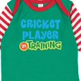 thumbnail image 4 of Inktastic Cricket Player in Training Boys or Girls Long Sleeve Baby Bodysuit, 4 of 5
