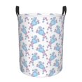 thumbnail image 6 of Lsque Cute Poodle Dog pattern Laundry Hamper Basket, Tall Woven Rope Hamper Basket for Clothes, Lightweight Storage Basket, Collapsible Waterproof-, 6 of 8
