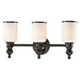 thumbnail image 2 of Bristol Way 3-Light Vanity Lamp in Brushed Nickel with Opal White Blown Glass, 2 of 2