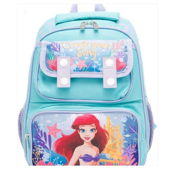 Ruz The Little Mermaid Ariel 12 Inch Backpack with Padded Back and Adjustable Straps