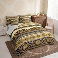 thumbnail image 3 of Erosebridal Rustic Farmhouse Aztec Twin Bedding Sets, Western Cowboy Bedding Comforter Set, Brown Black, Gray Reversible 7-Piece, 3 of 6