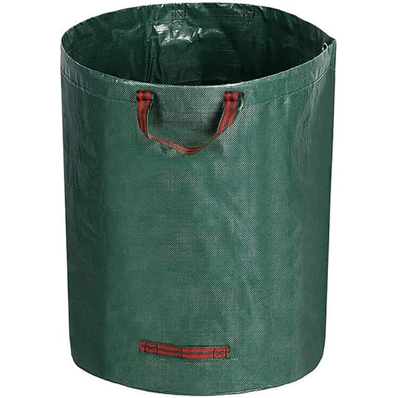 79 Gallons Lawn Leaf Bags, Yard Waste Bag, Reusable Gardening Leaf Collet Bag, Patio Garden Weed Bag, Leaf Collector Storage Bin, Trash Can with Lid & 4 Handles - Extra Large & Heavy Duty Leaf Bag