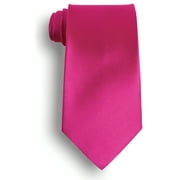 Solid Color Silk Tie - Fuchsia