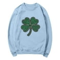 thumbnail image 7 of Wowcloth Women's St. Patrick's Day Print Crewneck Sweatshirt, Long Sleeve Casual Fashion for Holiday and Daily Wear, 7 of 7