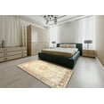 thumbnail image 4 of Ahgly Company Indoor Rectangle Traditional Vanilla Gold Persian Area Rugs, 7' x 9', 4 of 6