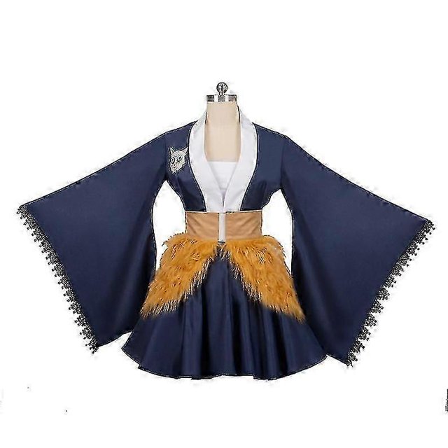 Demon Slayer Costume,hashibira Inosuke Dress, Kimono Maid Cosplay Uniform Dress Outfit Adult