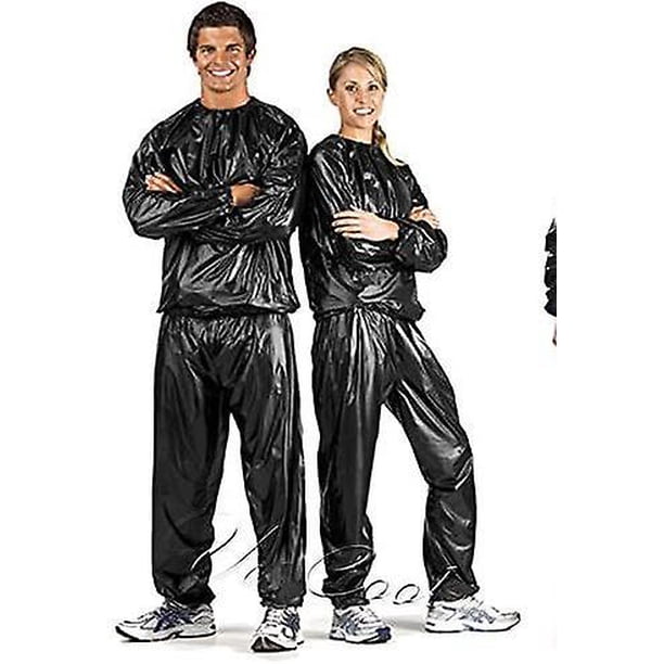 XL black Unisex/traje de sauna para sudar/adelgazamiento y resistencia al desgarro/traje de entrenamiento deportivo