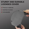 Tag Frame Curves RIONIMA Gray Framed Bubble License Plate Cover Set – 2-Pack Curved Abs ...