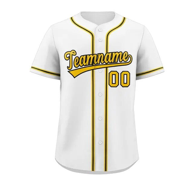 Personalize Men Women Youth Baseball Jersey Button Down Sports Tee Laser Printed Sublimation Letter Number Big Size
