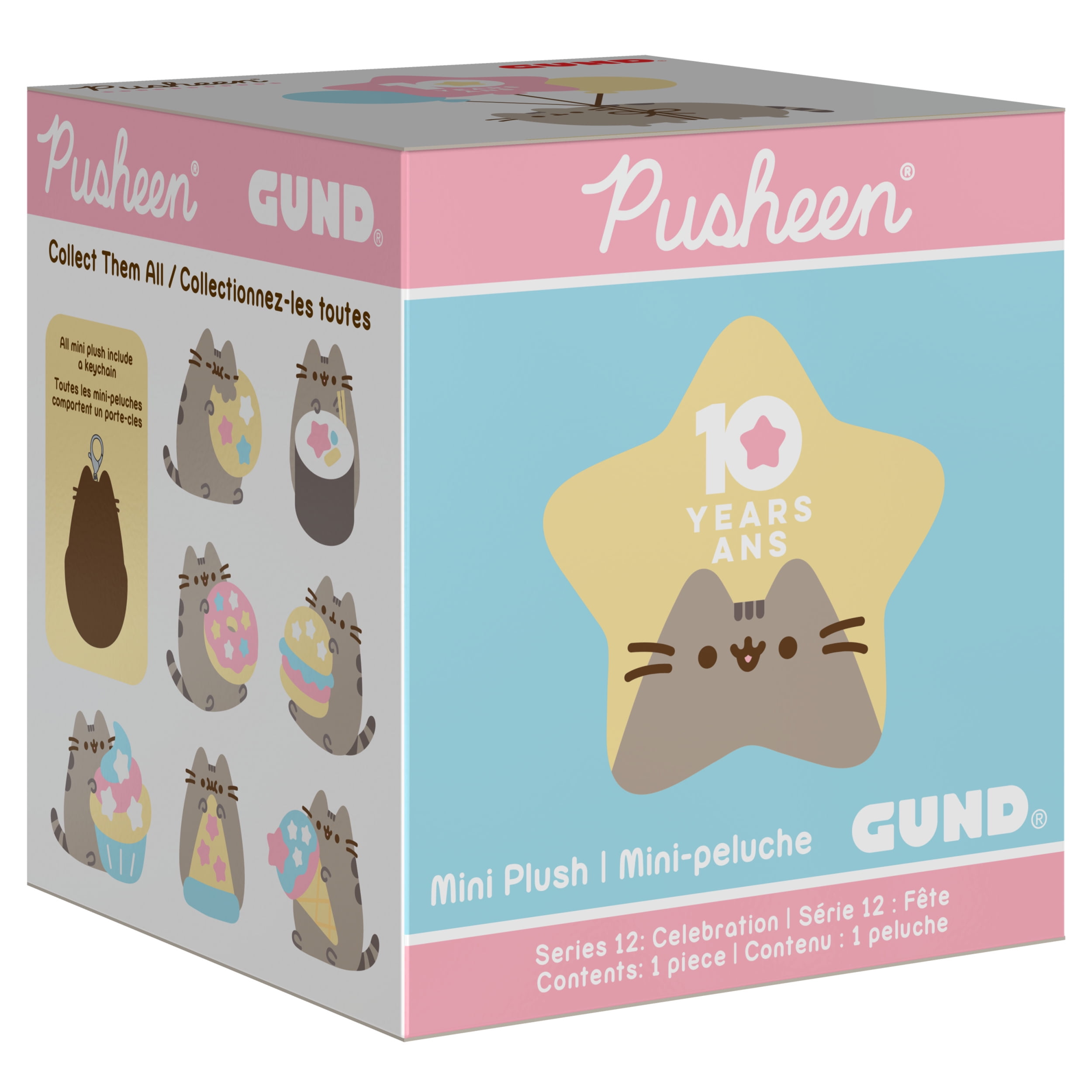 Gund NEW Pusheen Blind Box SUSHI Celebration Anniversary Plush Cat Series 12 