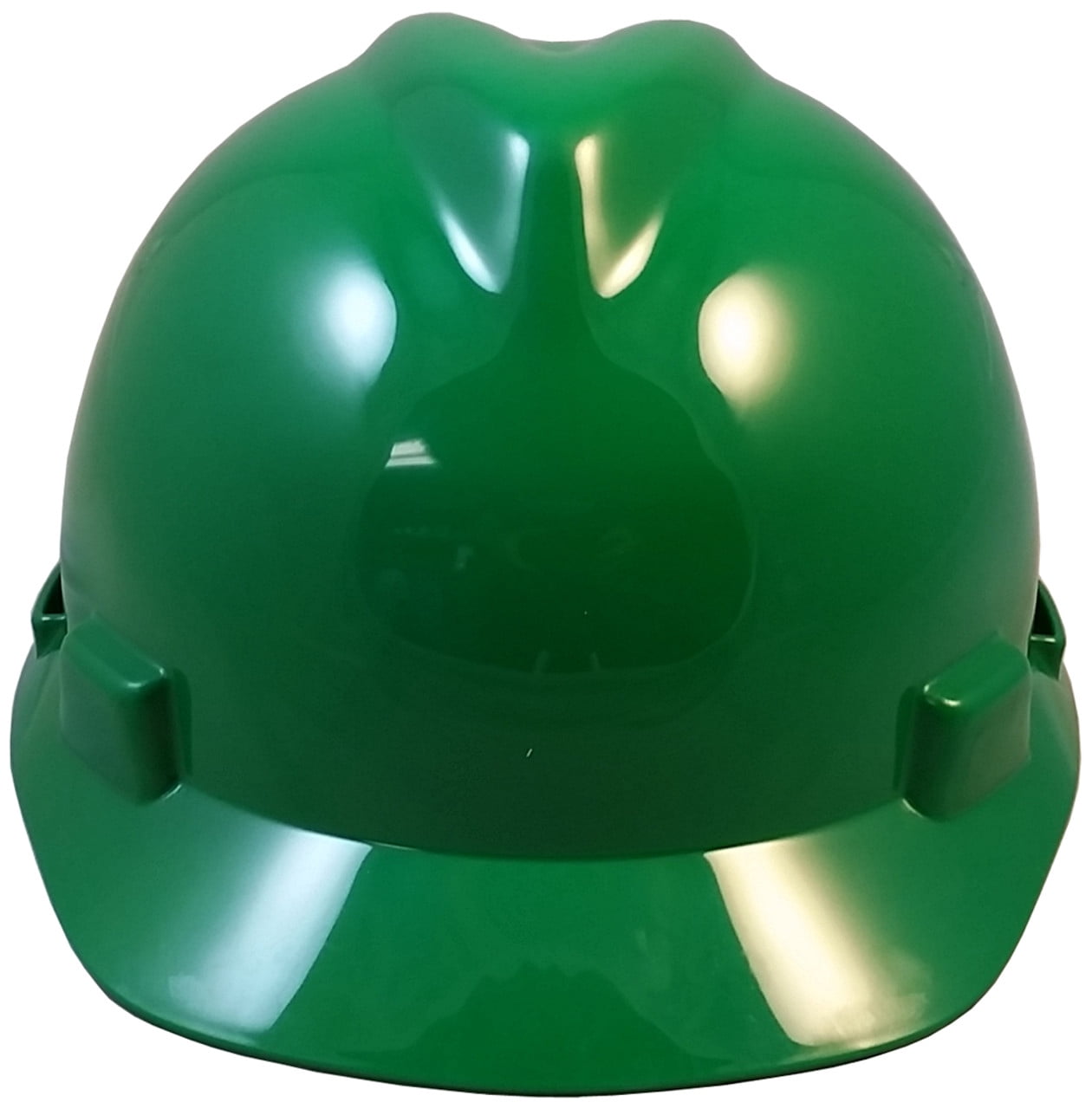 MSA V-Gard Cap Style Hard Hats w/FasTrac III Suspensions with Tote Bag - Green