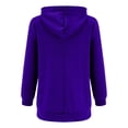 thumbnail image 5 of Siilsaa Sweatshirt Women Women's Oversized Sweatshirt Crew Neck Long Sleeve Casual Slit Pullover Top Fall 2025 Teen Girl Preppy Clothes Purple,2XL, 5 of 5