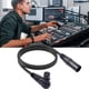 thumbnail image 5 of Cable de micrófono XLR hembra de ángulo recto a XLR macho recto de 3 pines, conector de micrófono útil, 5 of 9