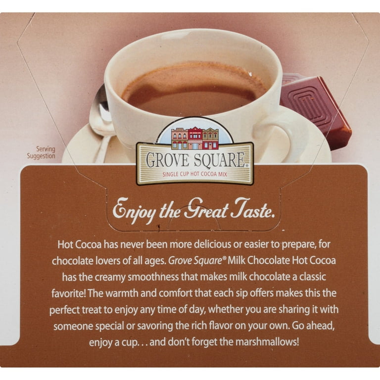 Grove Square Milk Chocolate Hot Cocoa Mix 8.47 oz. 16 ct. K Cups Box Walmart
