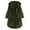 Army Green, variant on HAPIMO Women's Long Sleeve Outwear Pockets Loose Jackets Pajamas Button Up Hoodie Shackets Fall Casual Warm Soft Fleece Midi Coat Winter Outfits Fashion Green XL
