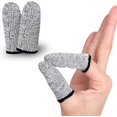 thumbnail image 1 of LAICAIW Finger Cots Cut Resistant Protector-Finger Covers for Cuts, Gloves Life Extender, Cut Resistant Finger Protectors for Kitchen, Work, Sculpture, Anti-Slip, Reusable (Gray, 6PK), 1 of 7