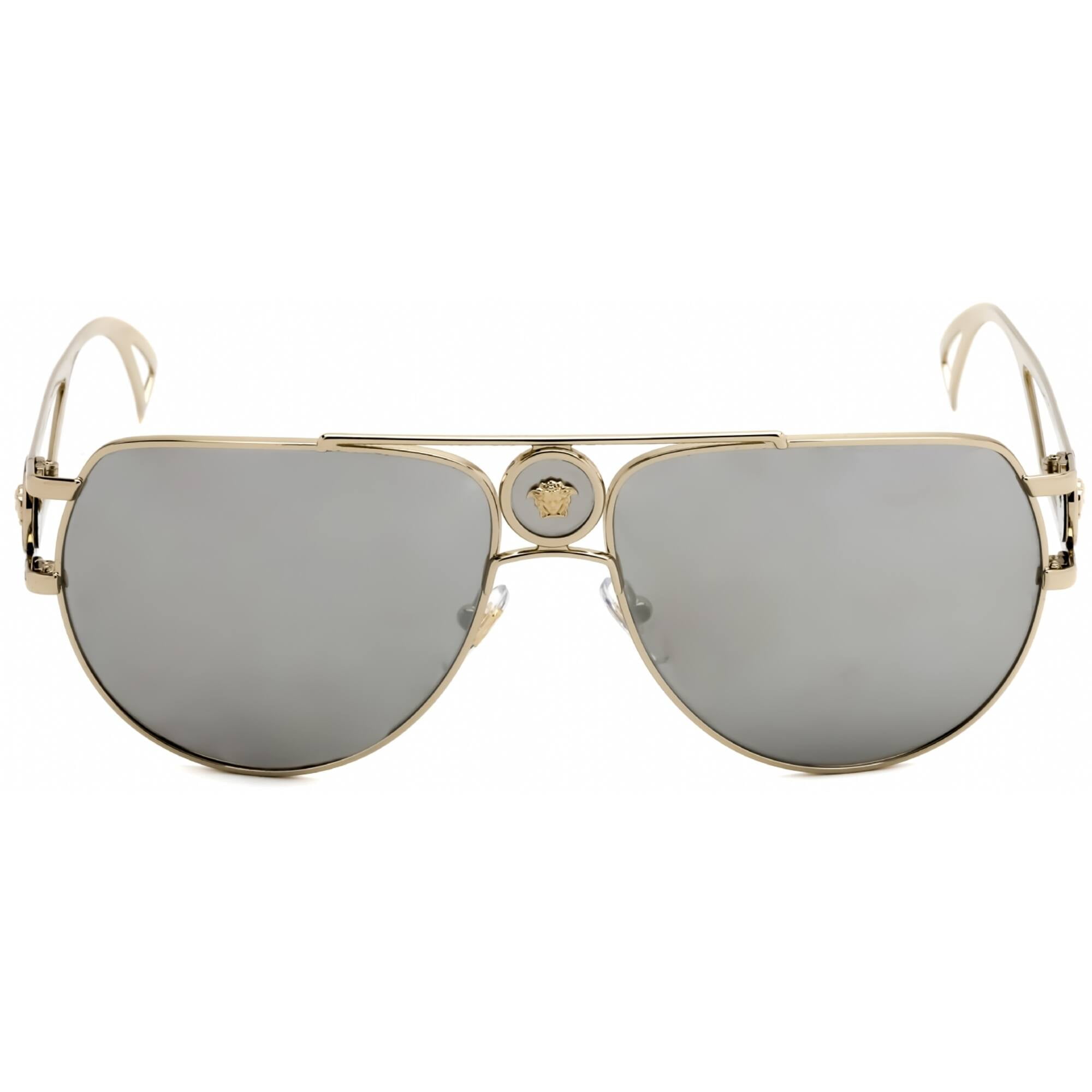 Versace VE2225 12526G Men's Pale Gold Rectangular Frame Sunglasses