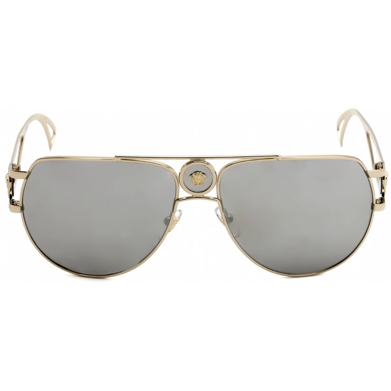 Versace Aviator Sunglasses VE 2225 12526G Pale Gold Unisex  display picture 2