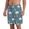 thumbnail image 2 of Fotbe Flamingo Trajes de Baño Estampados para Hombre, Shorts de Verano de Secado Rápido, Ropa de Playa, Bañadores-3X-Large, 2 of 6