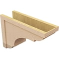 thumbnail image 5 of 9"W x 27"D x 18"H Classic Bryant Rough Cedar Woodgrain TimberThane Corbel, Primed Tan, 5 of 6