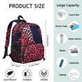 thumbnail image 6 of Leopard Print Backpack Backpack for School,Cute School Bag,Schoolbag with Adjustable Shoulder Straps & Padded Back,13.8"x11.4"x6", 6 of 6