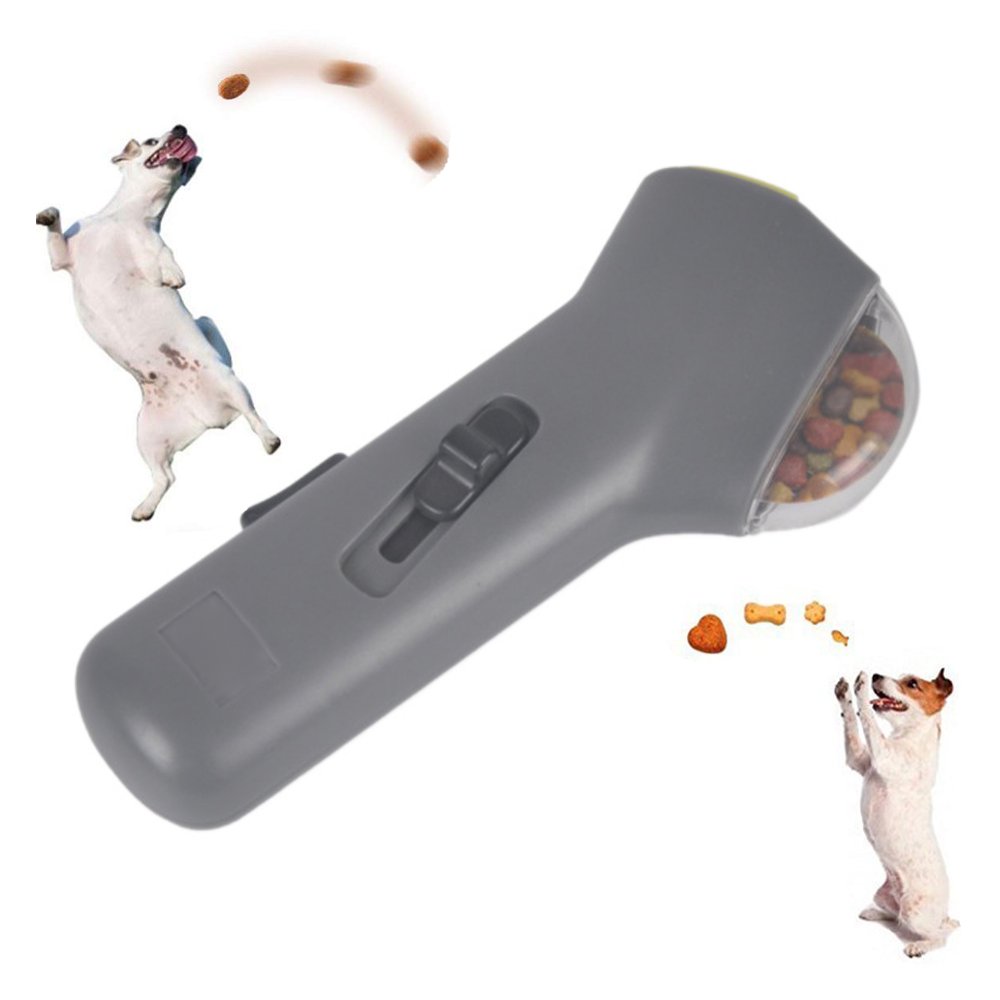 Fysho Pet Treat Launcher Training Dog Food Catapult Interactive Pet Toy