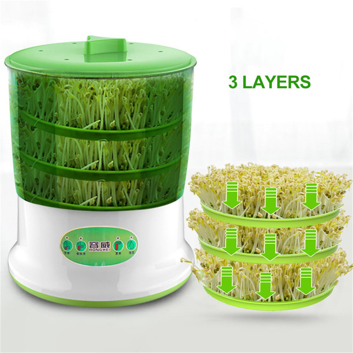 Automatic Sprouter Machine Household Vegetable Bean New X2A8 Sprouts Z0C3