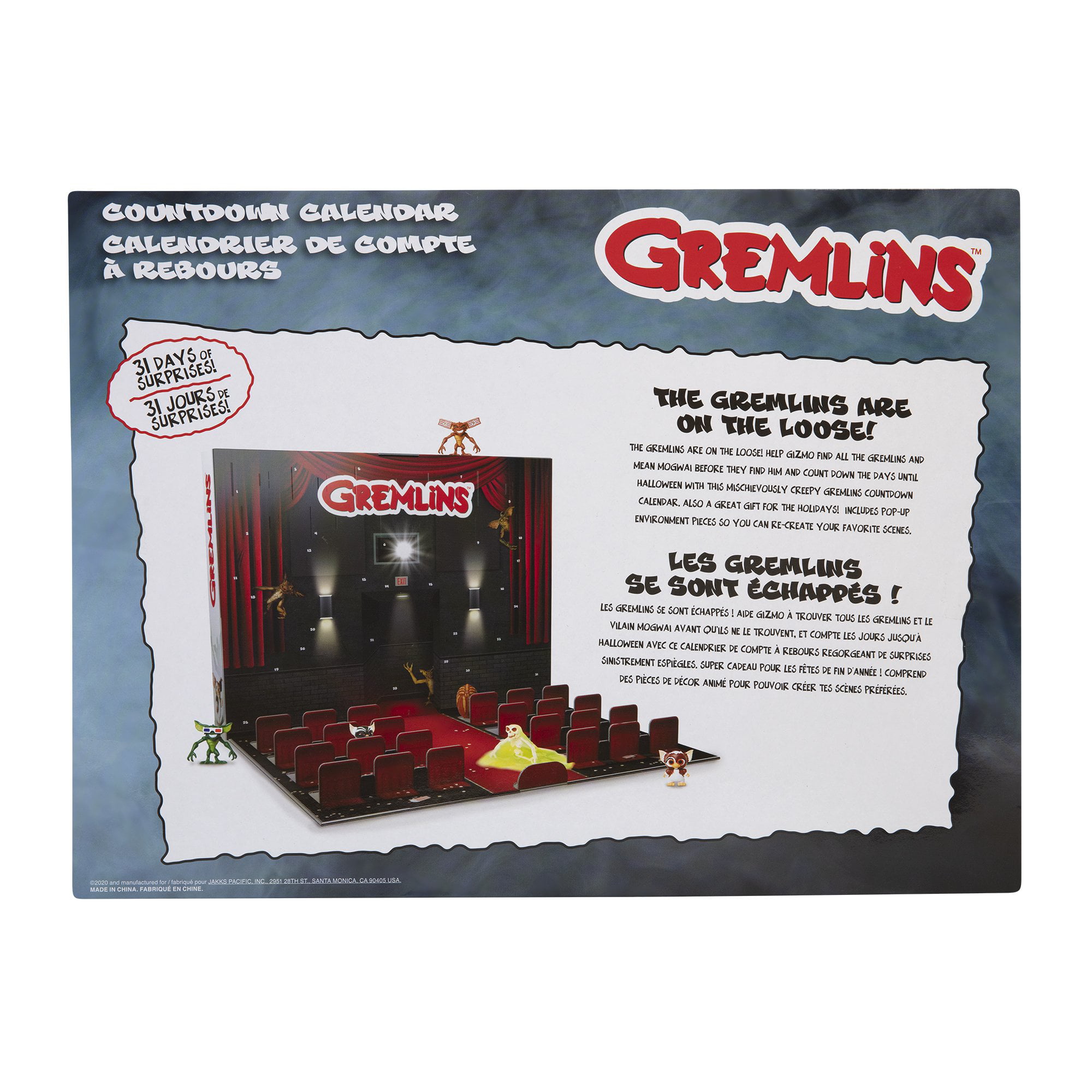 Gremlins 31 Day Countdown Calendar Advent Goo Slime 2020 Jakks Pacific B8 for sale online 