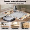 thumbnail image 6 of ZIATUBLES Colorful Flower Butterfly Print Ironing Blanket, Portable Lightweight Travel Ironing Board for Clothes, Heat Resistant Foldable Ironing Mat Pad Fits Small Space Easy to Store, 31.5" x 19.6", 6 of 7