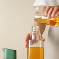 thumbnail image 4 of Lata De Aceite De Vidrio De Gran Capacidad De 500 Ml Botella De Aceite De Cierre De Apertura Automática Contenedor De Olla De Salsa Para Dispensador De Condimentos A Prueba De Fugas Suministros Kearding HA022166-00, 4 of 7