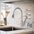 thumbnail image 3 of Dayone Brushed Nickel Kitchen Faucet, High Arch Sink Faucet with Single Handle & 3-Mode Pull Down Sprayer, 3 of 8