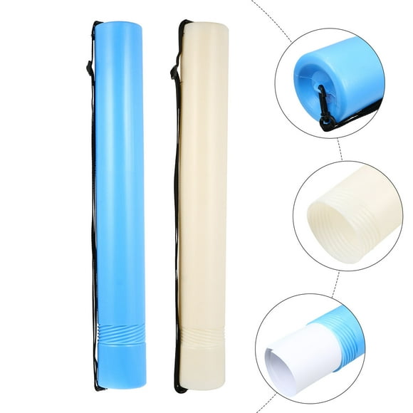UPGRATOR 2pcs Transportation Poster Carrier Tube for Artists Plastic White