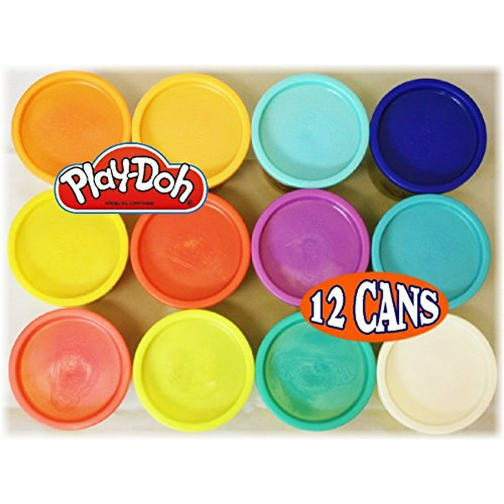 Play-Doh Hot & Cool Colors Assortment Bulk Pack Large - 12 Pack of 5oz. Cans - Colors May Vary