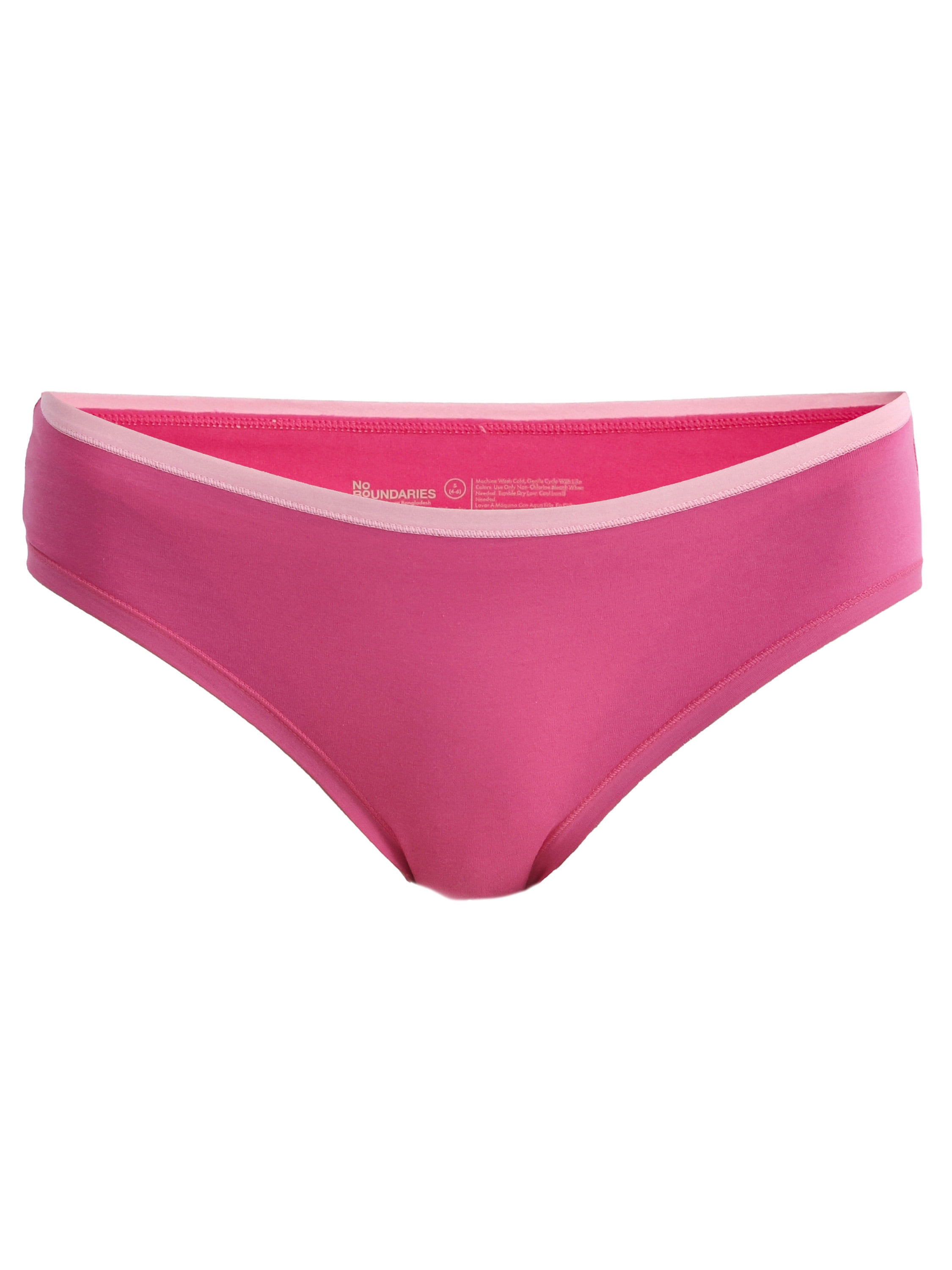 No Boundaries Cotton Hipster Panties, 5-Pack, Women’s and Women’s Plus, Sizes XS-XXXL