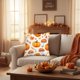 thumbnail image 1 of Thanksgiving Pillow Covers Fall Pumpkin Decorative Pillow Cases Soft Fabric Hidden Zipper Home Decor Couch Sofa Living Room Bedroom Seasonal Throw Pillow Covers Farmhouse Autumn Harvest Decorations, 1 of 6