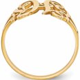 thumbnail image 2 of 10K Yellow Gold 10Ky Polished Monogram Ring (Size 7) Made In United States -Jewelry By Sweet Pea, 2 of 6