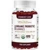 SMNutrition Organic Probiotic Gummies for Men & Women | 5 Billion CFU Immunity Vitamins | 60 Ct