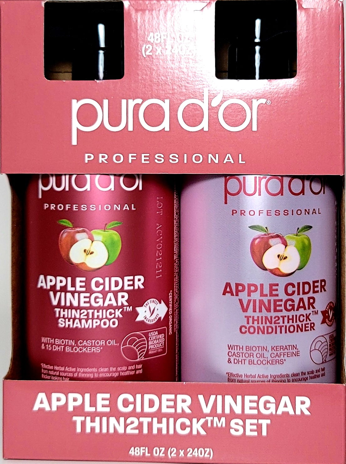 PURA D'OR Purador Apple Cider Vinegar Thin2Thick Clarifying and