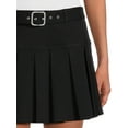 thumbnail image 5 of No Boundaries Juniors Pleated Skirt with Belt, Sizes XS-XXXL, 5 of 6
